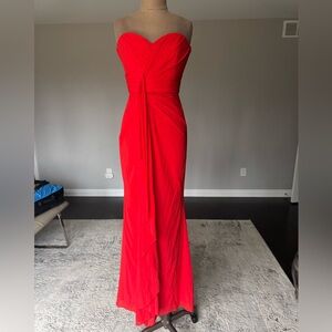 Badgley Mischka Vibrant Red Maxi Dress